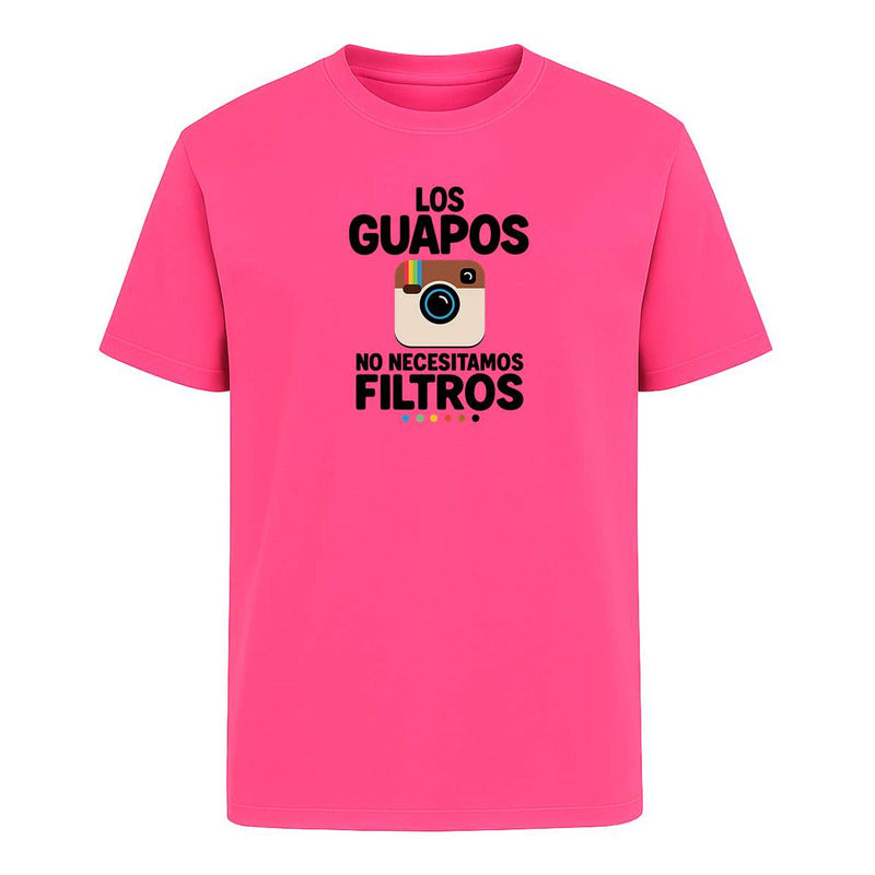 Playera "Los Guapos No Necesitamos Filtros" - Hombre