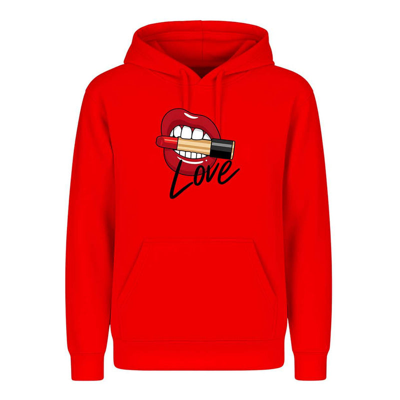 Sudadera Love Labios Con Lipstick Maquillaje Regalo Unisex