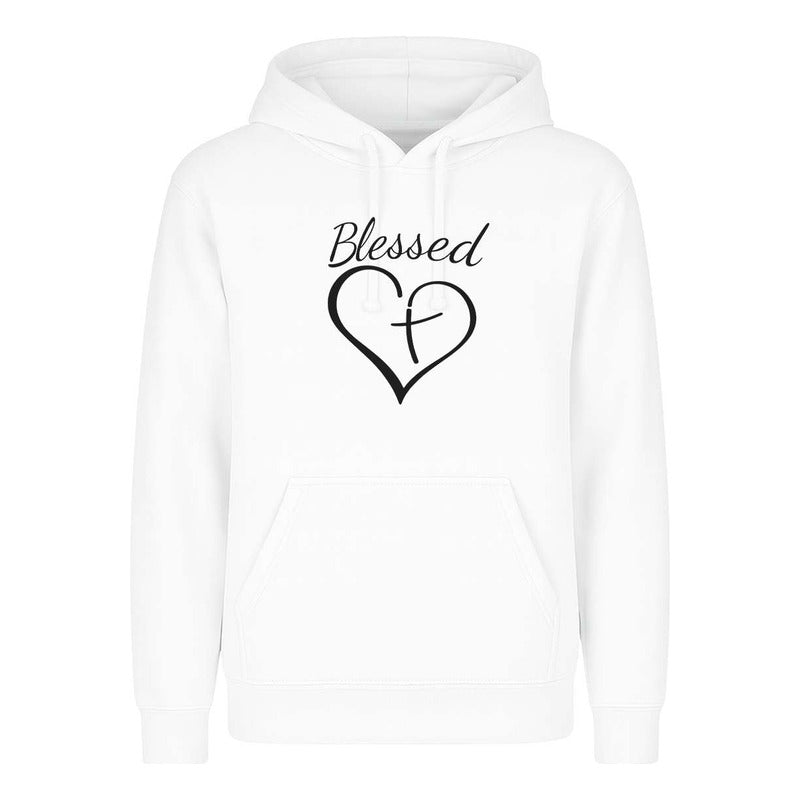 Sudadera Blessed Corazón Con Cruz Fe Y Devoción Infantil