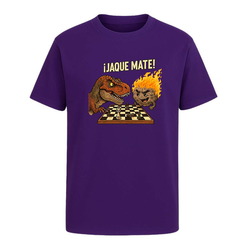 Playera "Jaque Mate" Dinosaurio vs Meteorito - Hombre