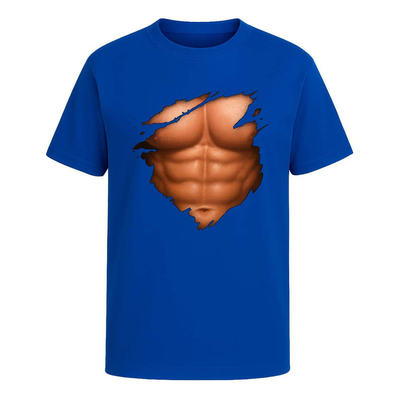 Playera "Abdomen Marcado" Efecto Rasgado - Infantil