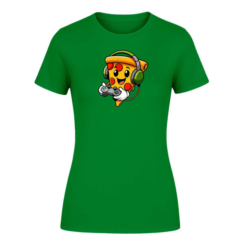 Playera "Pizza Gamer" con Audífonos - Dama