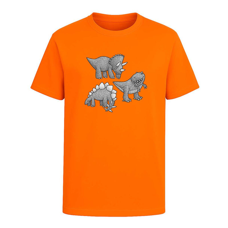Playera "Dinosaurios" Triceratops Stegosaurio T-Rex - Infantil