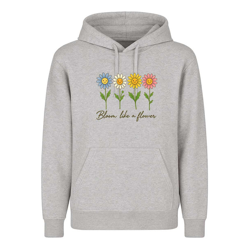Sudadera Bloom Like A Flower Floral Frase Regalo Infantil