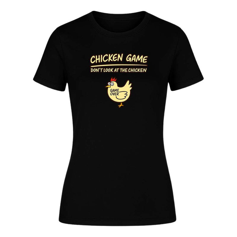 Playera "Chicken Game" Pollo Game Over - Dama