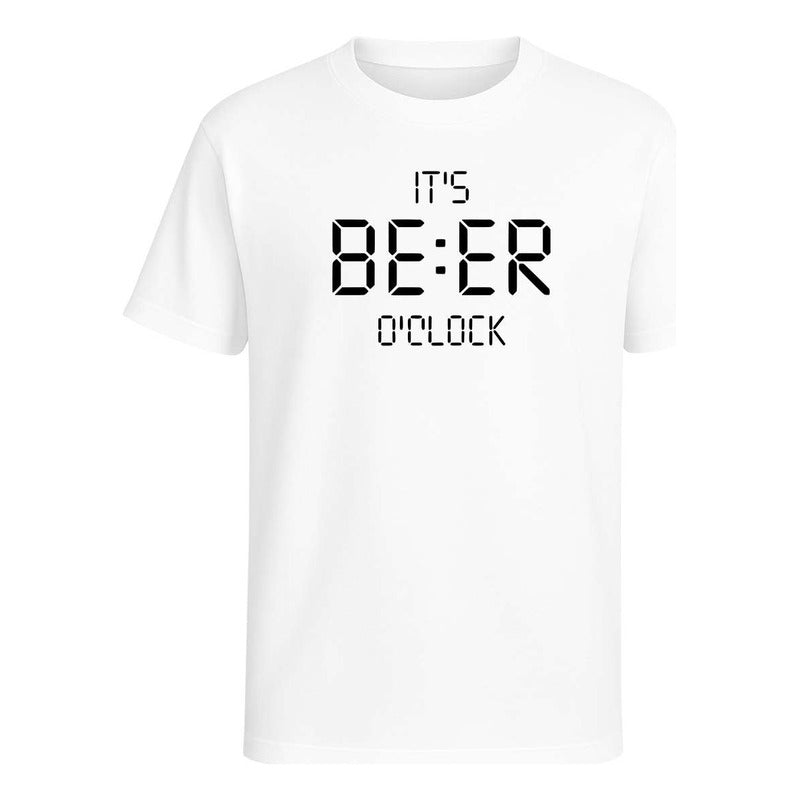 Playera Its Beer O'clock Cerveza Fiesta Broma Amigos Unisex