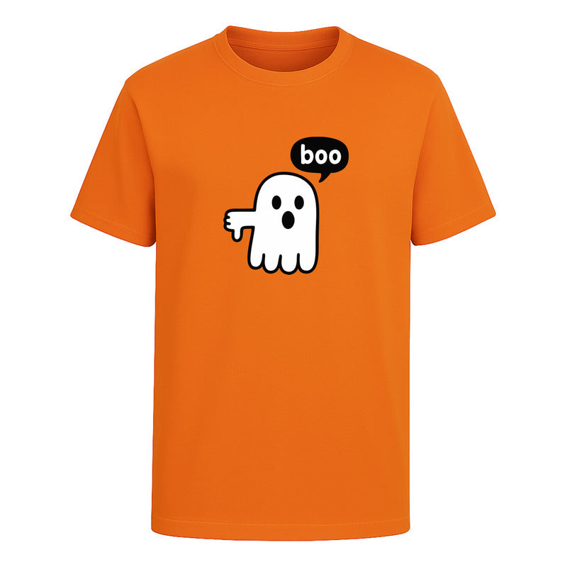 Playera Fantasma Boo Diseño Divertido Minimalista Unisex