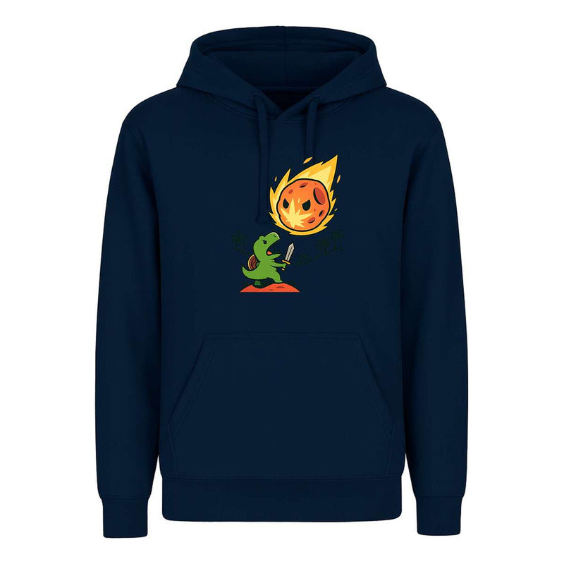 Sudadera Dinosaurio Contra Asteroide Divertida Broma Unisex