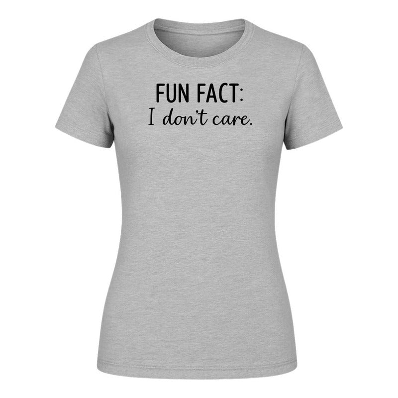 Playera "Fun Fact I Don't Care" - Dama