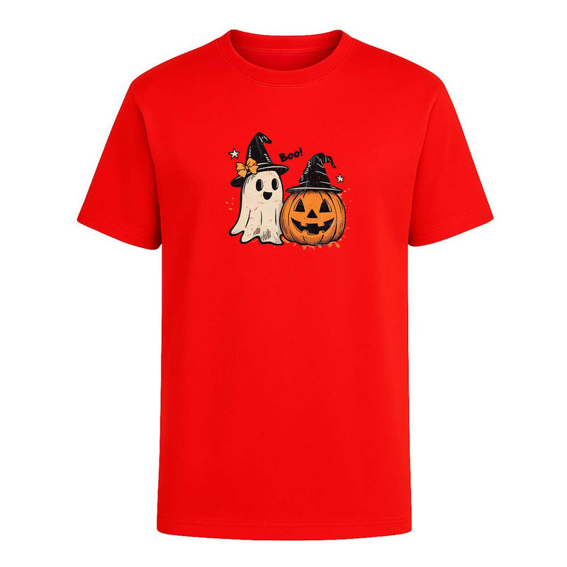 Playera Fantasma Y Calabaza Boo Halloween Divertida Infantil