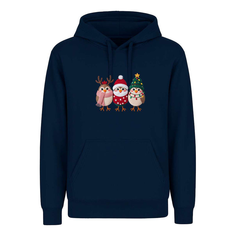 Sudadera Pajaritos Navideños Reno Santa Árbol Regalo Unisex