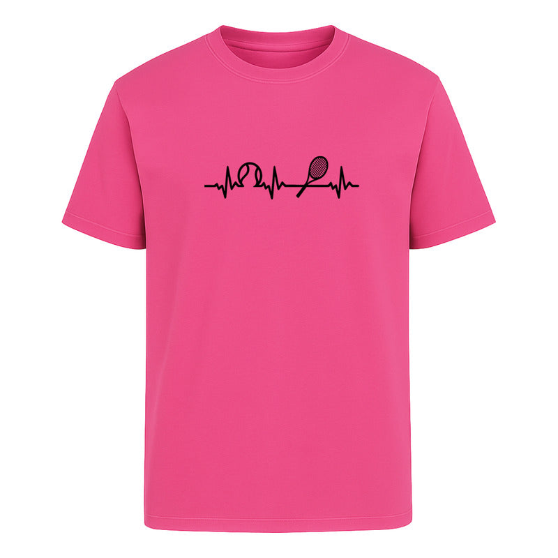 Playera Tennis Corazón Tenista Cardiograma Raqueta Unisex