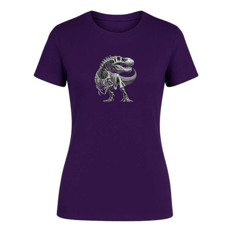 Playera "Esqueleto T-Rex" Fósil - Dama