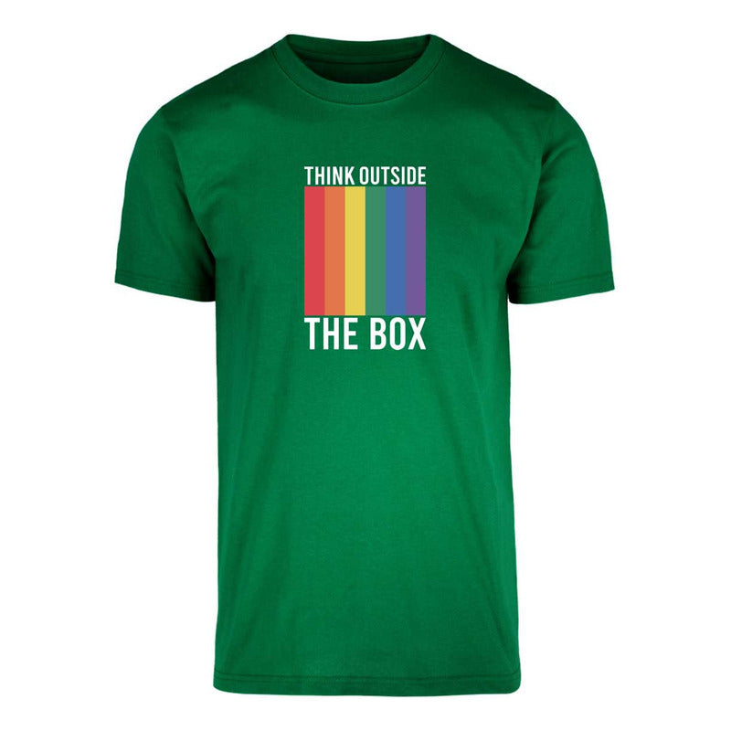 Playera Lgbt+ Piensa Afuera De La Caja Unisex