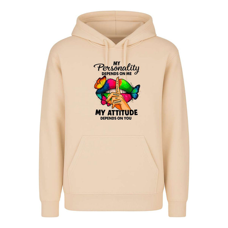Sudadera My Personality My Attitude Sarcasmo Broma Unisex