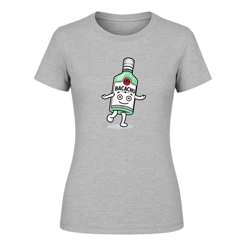 Playera "Bacacho Botella Bailando" Humor - Dama