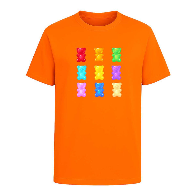 Playera Ositos De Gomita Colores Diseño Dulce Trendy Unisex