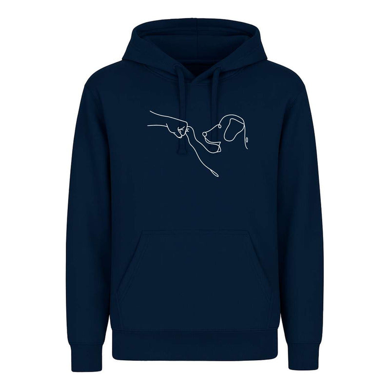 Sudadera Perro Y Humano Amigos Mascotas Line Art Unisex