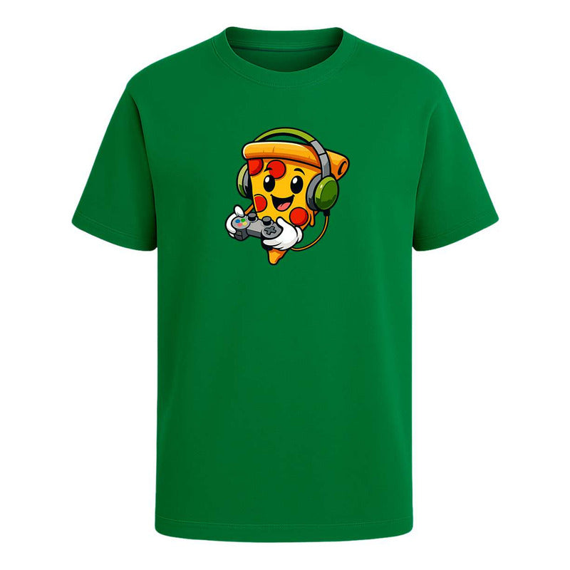 Playera Pizza Gamer Con Audífonos Control Divertida Unisex
