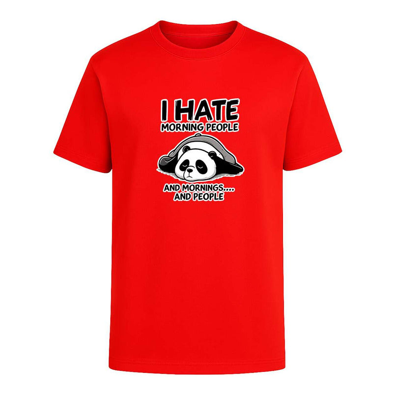 Playera "I Hate Morning People" Panda - Hombre