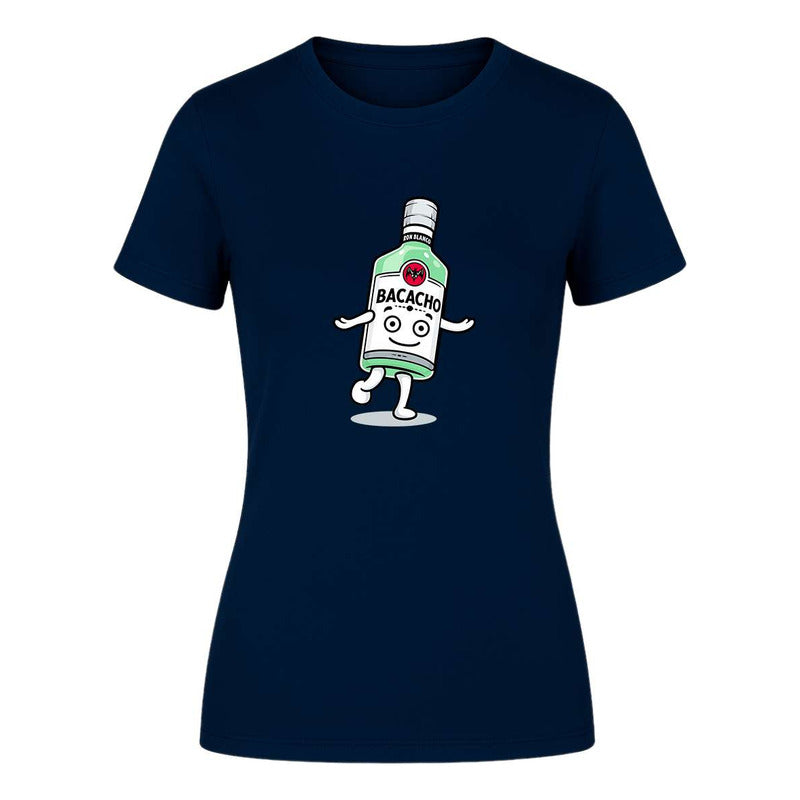 Playera "Bacacho Botella Bailando" Humor - Dama