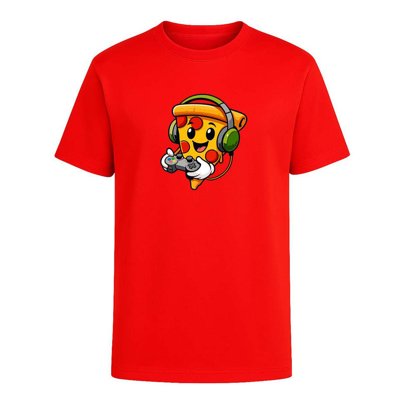 Playera Pizza Gamer Con Audífonos Control Divertida Unisex