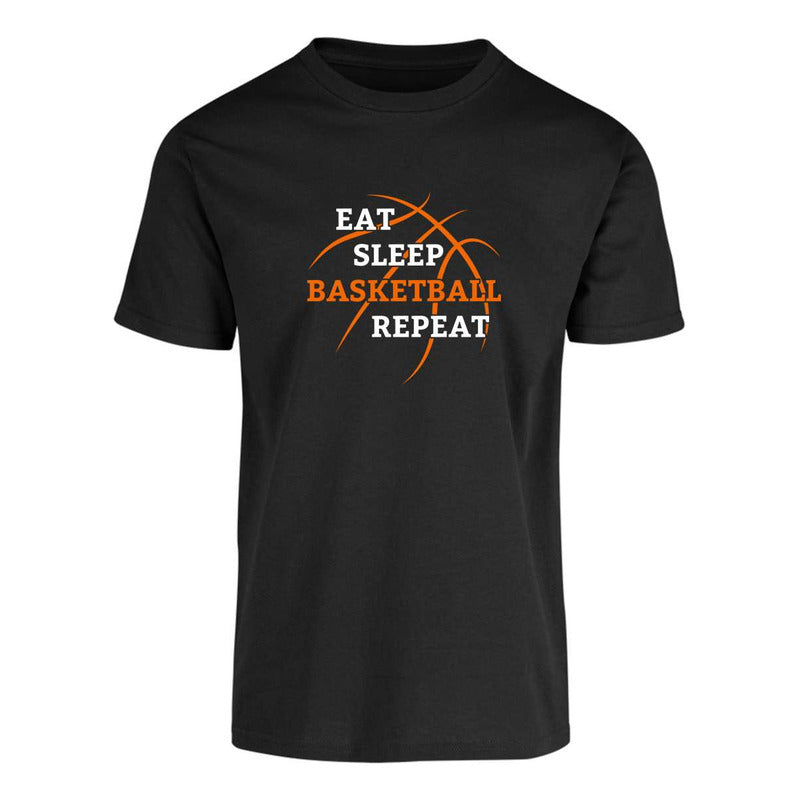 Playera Basketball Eat Sleep Repeat Baloncesto Para Hombre