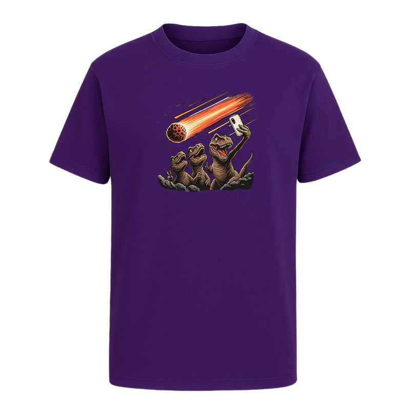 Playera "Dinosaurios Selfie Meteorito" - Infantil
