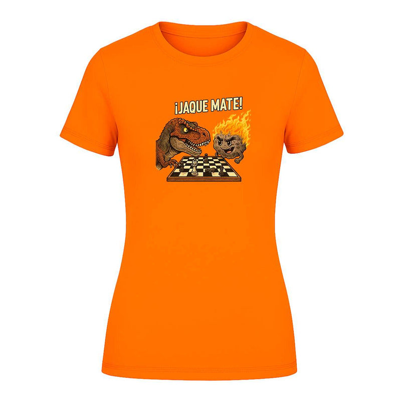 Playera "Jaque Mate" Dinosaurio vs Meteorito - Dama