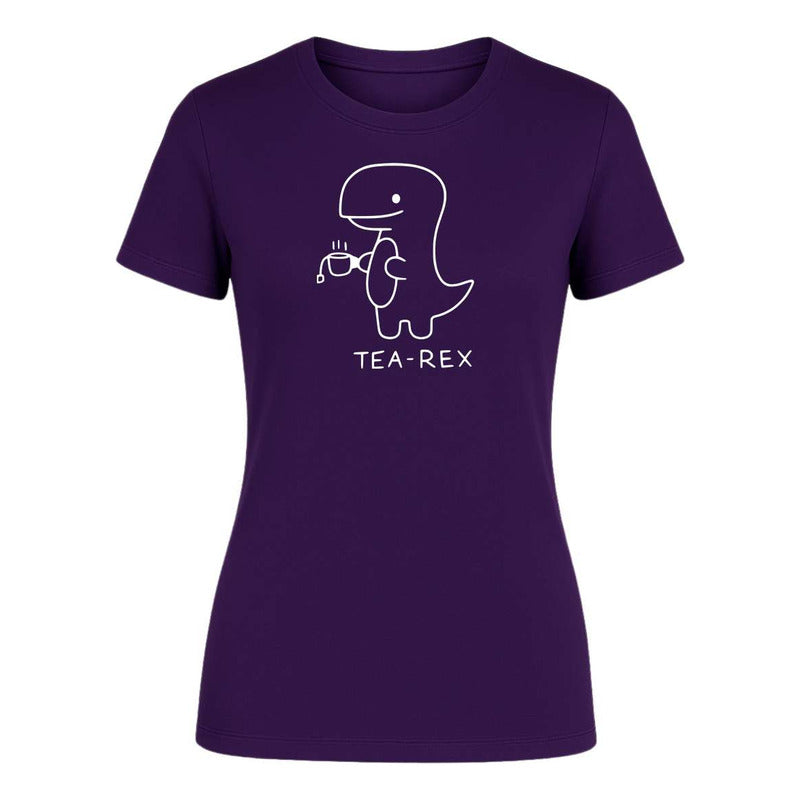 Playera "Tea Rex" Dinosaurio Kawaii - Dama