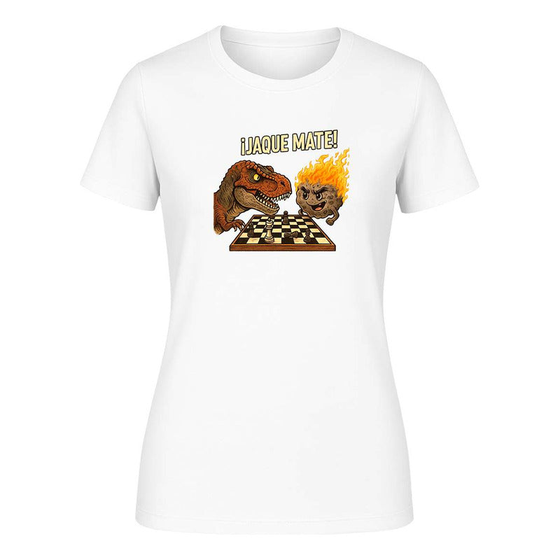 Playera "Jaque Mate" Dinosaurio vs Meteorito - Dama