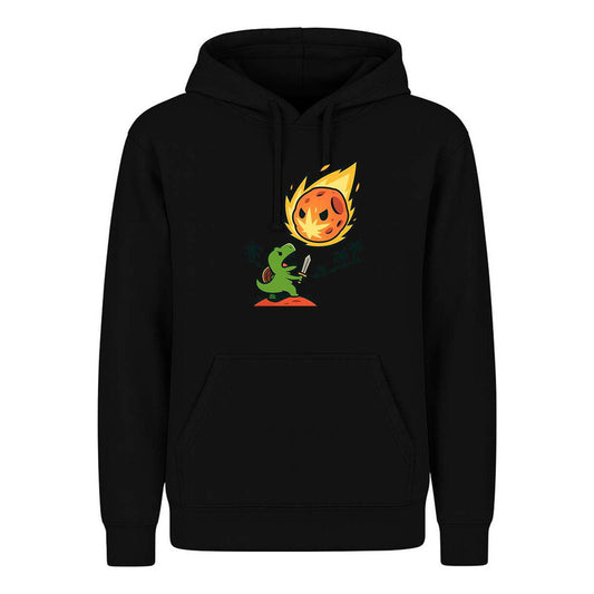 Sudadera Dinosaurio Contra Asteroide Divertida Broma Unisex