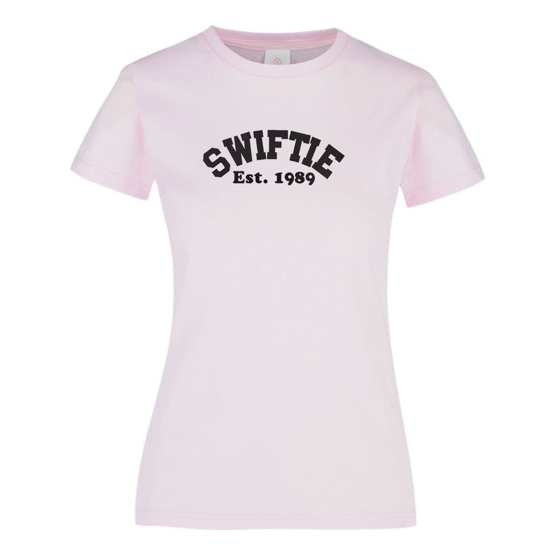 Playera KreaLab de mujer con diseño de Taylor Swift Swiftie Est. 1989, camiseta moderna y cómoda para fans.