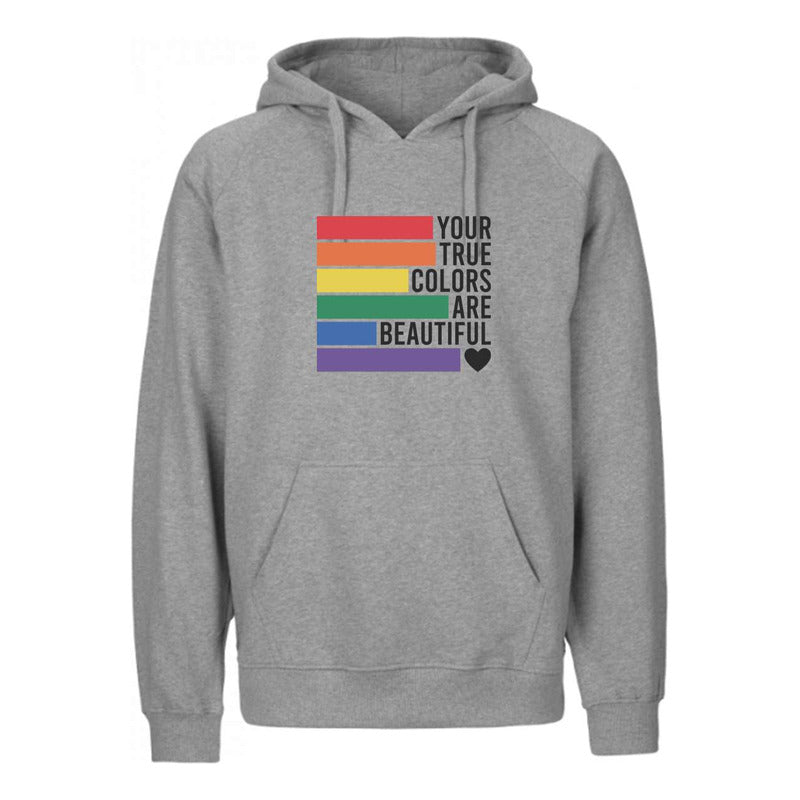 Sudadera Arcoíris Lgbt Orgullo Frase Tus Verdaderos Colores