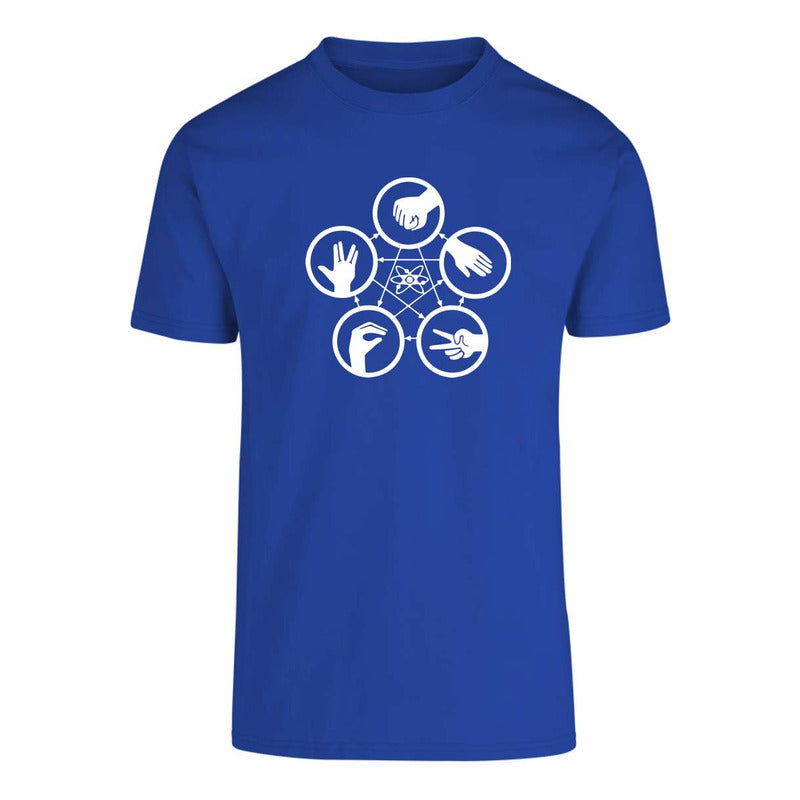 Playera Big Bang Theory Piedra Papel Tijera Unisex