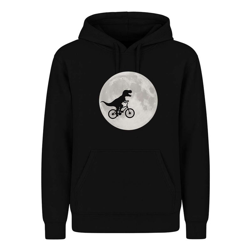 Sudadera Dinosaurio En Bicicleta Luna Divertida Cultura Pop