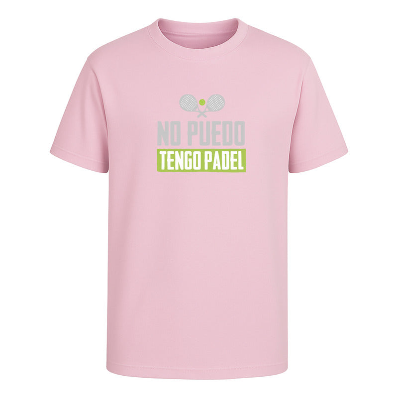 Playera No Puedo Tengo Pádel Infantil Frase Divertida