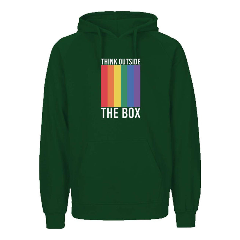 Sudadera Lgbt+ Piensa Fuera De La Caja Orgullo Gay Unisex