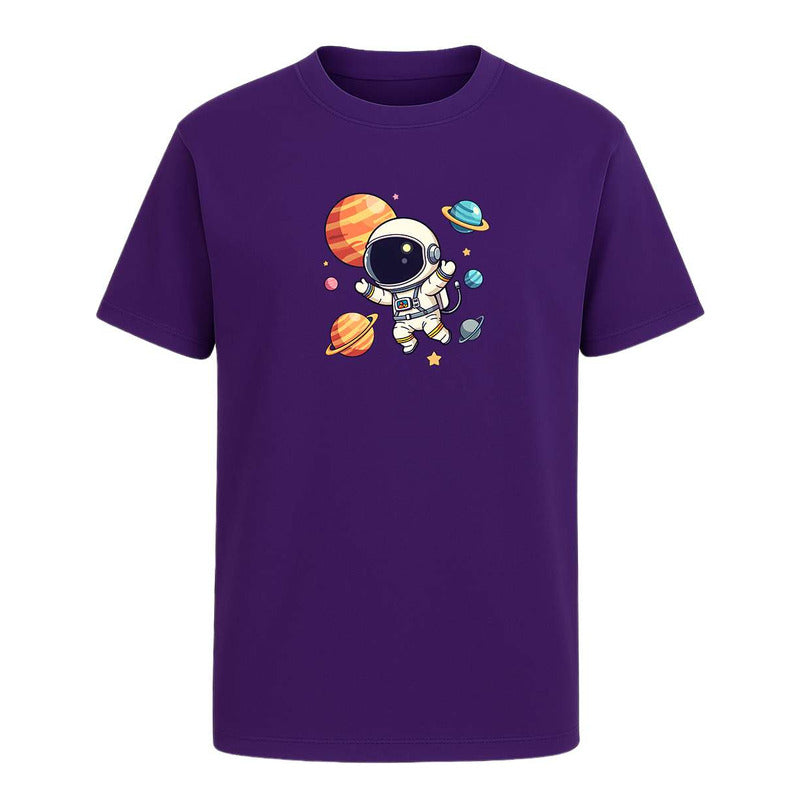Playera "Astronauta Kawaii" Planetas - Hombre
