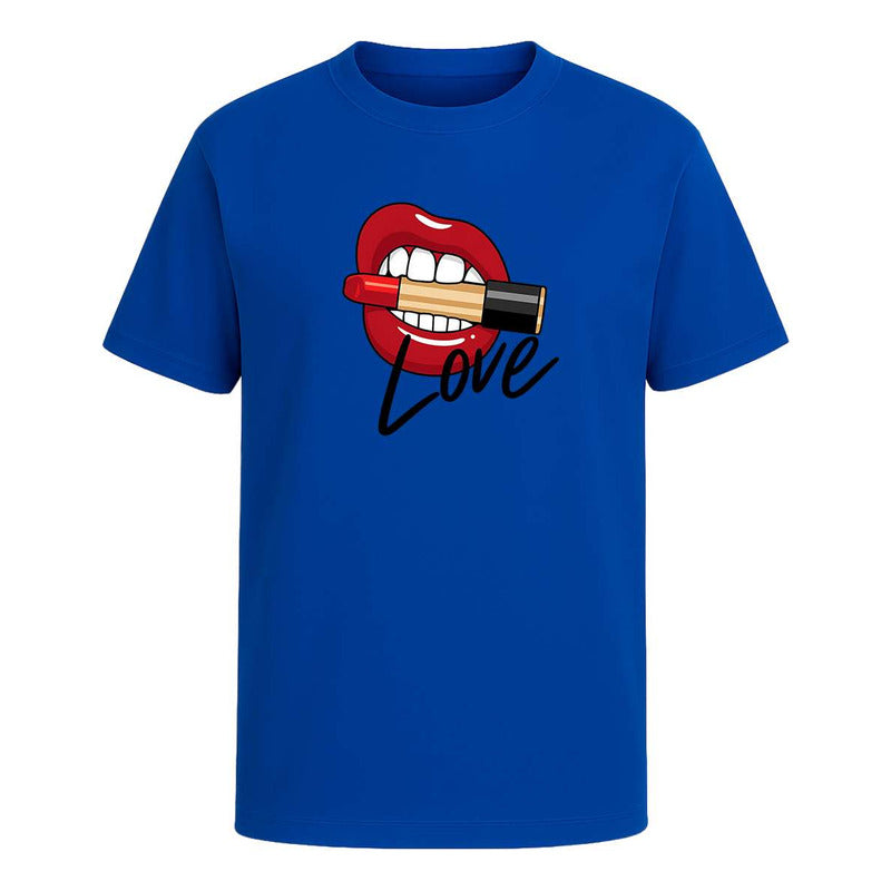 Playera "Love Labios Con Lipstick" - Infantil