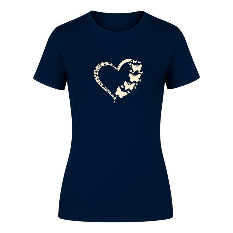 Playera "Corazón con Mariposas" - Dama