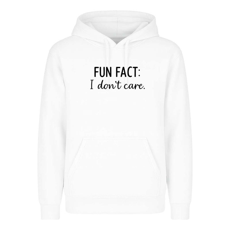 Sudadera Fun Fact I Dont Care Frase Sarcástica Meme Infantil