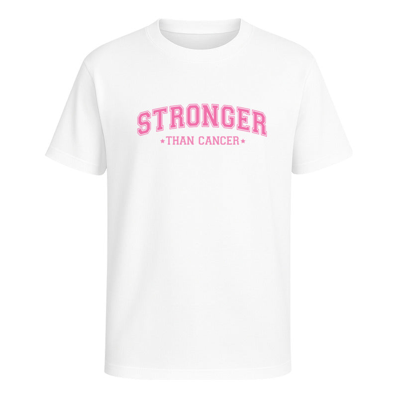 Playera Stronger Than Cancer Unisex Octubre Cancer De Mama