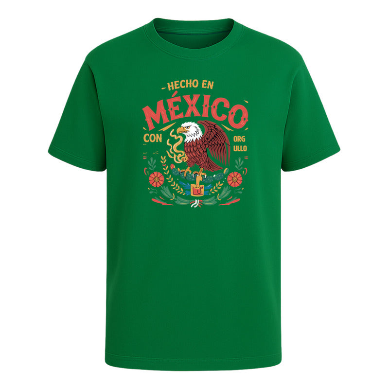 Playera Hecho En México Con Orgullo Águila Unisex Septiembre