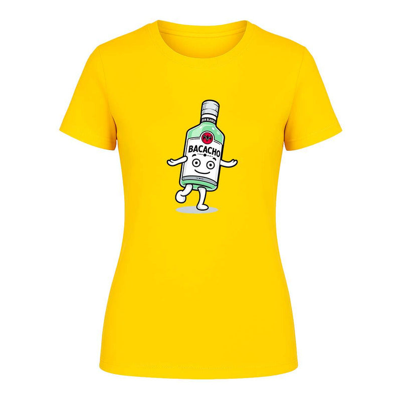 Playera "Bacacho Botella Bailando" Humor - Dama