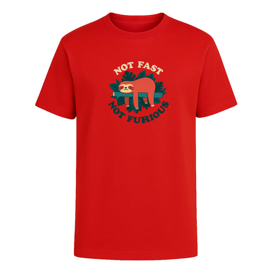 Playera Perezoso Not Fast Not Furious Frase Divertida Chill