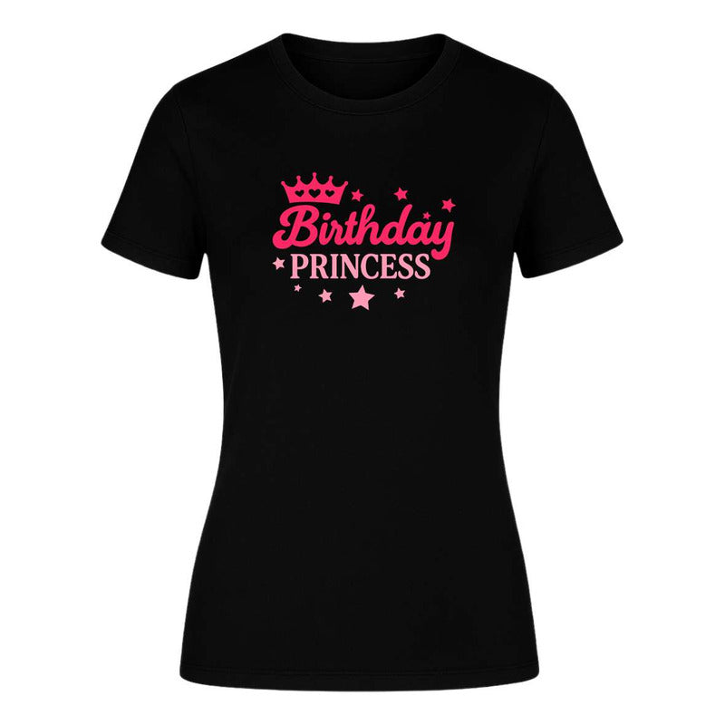 Playera de cumpleaños para mujer, de la marca KreaLab, con diseño de princesa, ideal para regalo y ocasiones especiales.