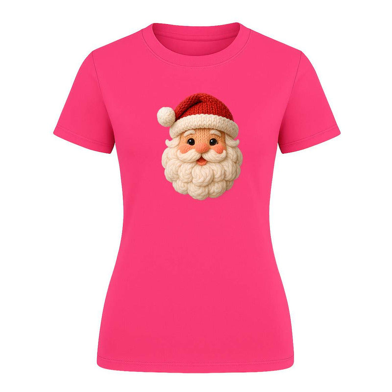 Playera Santa Tipo Knit Cute Navideña Kawaii Regalo Dama