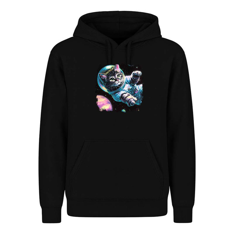 Sudadera Gato Astronauta Galaxia Acuarela Sci-fi Infantil