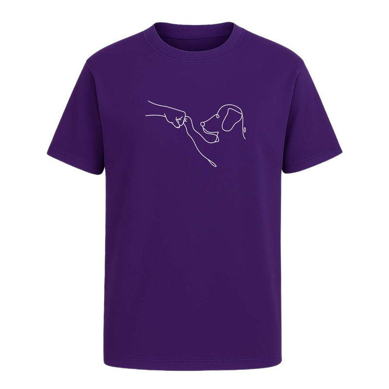 Playera "Perro Y Humano Line Art" - Infantil